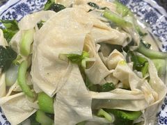 青菜炒腐皮-天台徐家小吃