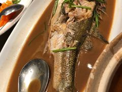 家常烧鲜鲈鱼-青岛海景花园大酒店·白果树餐厅青岛菜