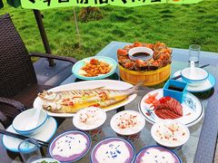 -七的湖·晚芳亭·阳澄湖农家菜·大闸蟹(莲花岛店)