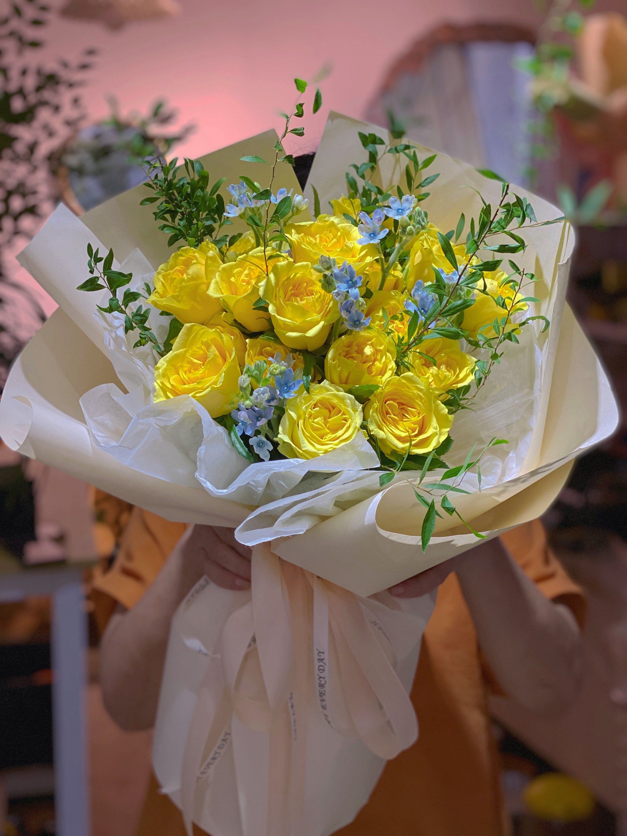 生日花束|黄玫瑰花束 #佛山花店