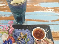 -蝶豆花蓝面条