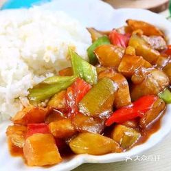 紅燒茄子蓋飯