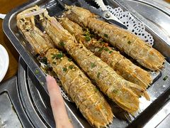 椒盐游水濑尿虾-蚝得喜海鲜(东城店)