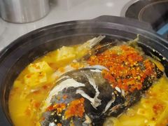 剁椒蒸深海鱼头-福禄财东北菜(珠江帝景店)