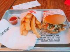 香烤鸡汉堡-FATBURGER 特富客汉堡(外交公寓店)