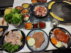 -山野的朋友露营炭火烤肉