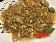 豆芽炒猪肠-丰食农家乐