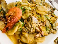 海鲜炒年糕-金海湾海鲜排档(朱家尖店)