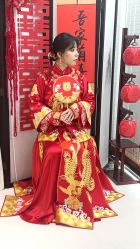 -懿沉香中式嫁衣礼服秀禾服龙凤褂马来褂旗袍总店