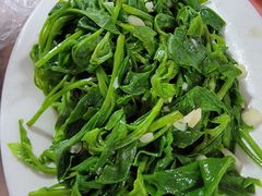 蒜蓉炒黄儿菜-天强农家菜馆
