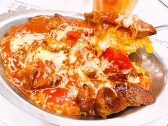 茄汁焗猪排饭-大哥餐厅(西城花园店)