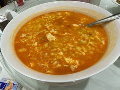 非遗手工鲜虾疙瘩汤-品味居·首店·大连鲜活海鲜大连菜(东港店)