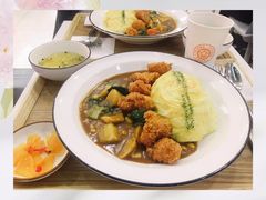 炸鸡块咖喱蛋包饭套餐-池奈·日式咖喱蛋包饭(赛高店)