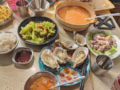 -蚝堡·生蚝海鲜烧烤物种起源•海肠捞饭(刘公岛店)