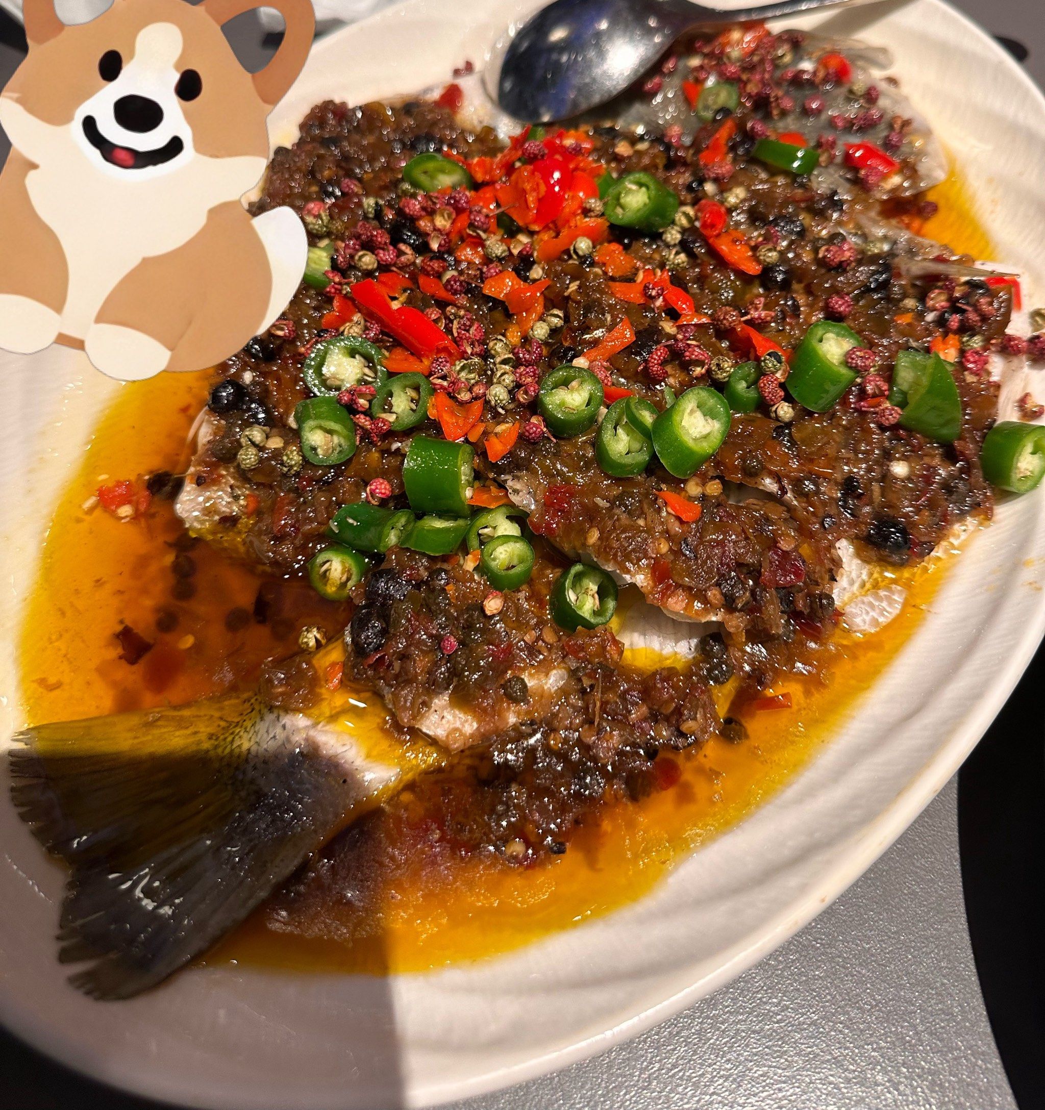 天天领红包
#青椒鲈鱼:点菜时眨眼