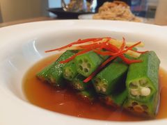 白灼秋葵-朵朵开素食餐厅(后宰门街店)