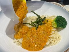 头牌蟹黄金拌面-馋三尺蟹粉小笼(人民广场店)