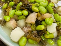 咸菜毛豆炒菱角-绍兴名菜馆(可乐路店)