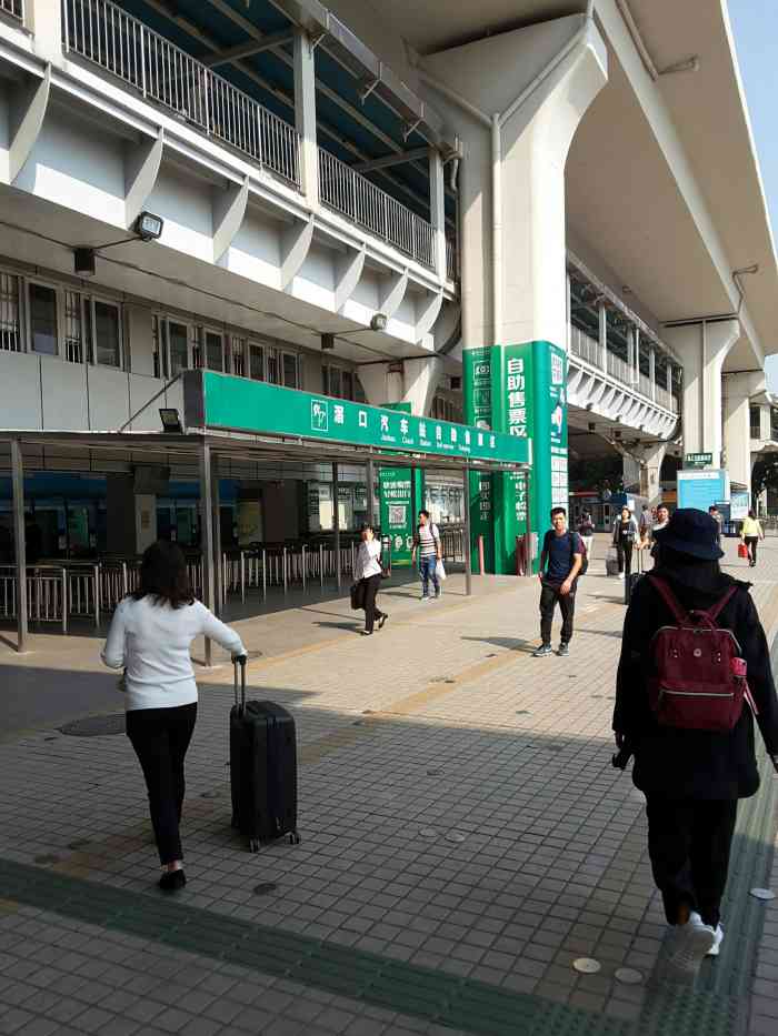 滘口客运站-"第一次来窖口汽车站坐车,长途大巴出站后就.