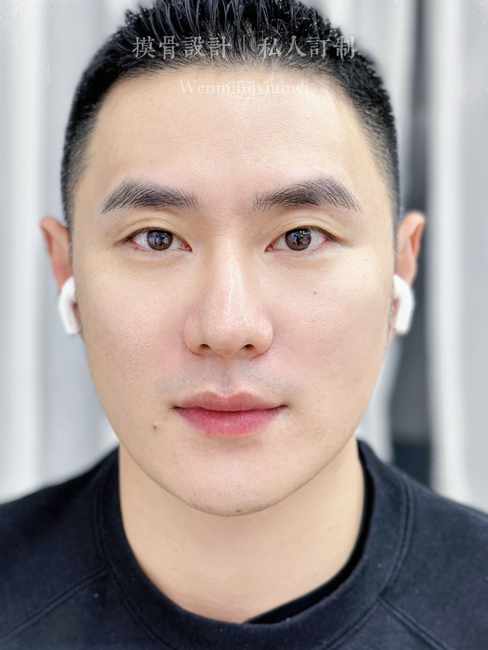 改善原先的眉尾稀缺现象
眉毛的轮廓更清晰自身的眉形
清晰的毛发