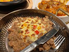 芝士焗黑椒肉饼-新旺茶餐厅·早餐·夜宵(仙霞店)