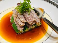 秋葵虾虎肉-悦秀·高级粤菜
