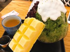 抹茶生乳かき氷-WONDER ICE 萬得冰田(建設路总店)