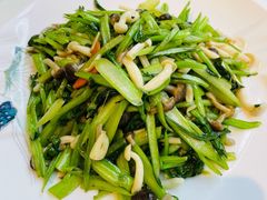 白玉菇炒菜心-老苏扬饭店