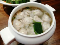 鲜嫩黄花鱼丸汤-将相和·海鲜蒸饺大连菜