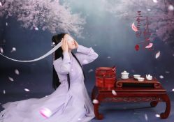 -后宫·古装汉服京剧儿童亲子全家福摄影