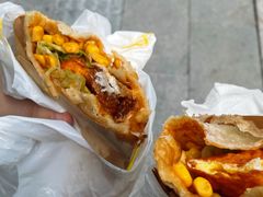-小红车炸蛋葱油饼