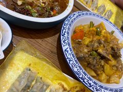 -东来菜馆•手抓海鲜家常菜•海鲜锅贴(鸽子窝店)