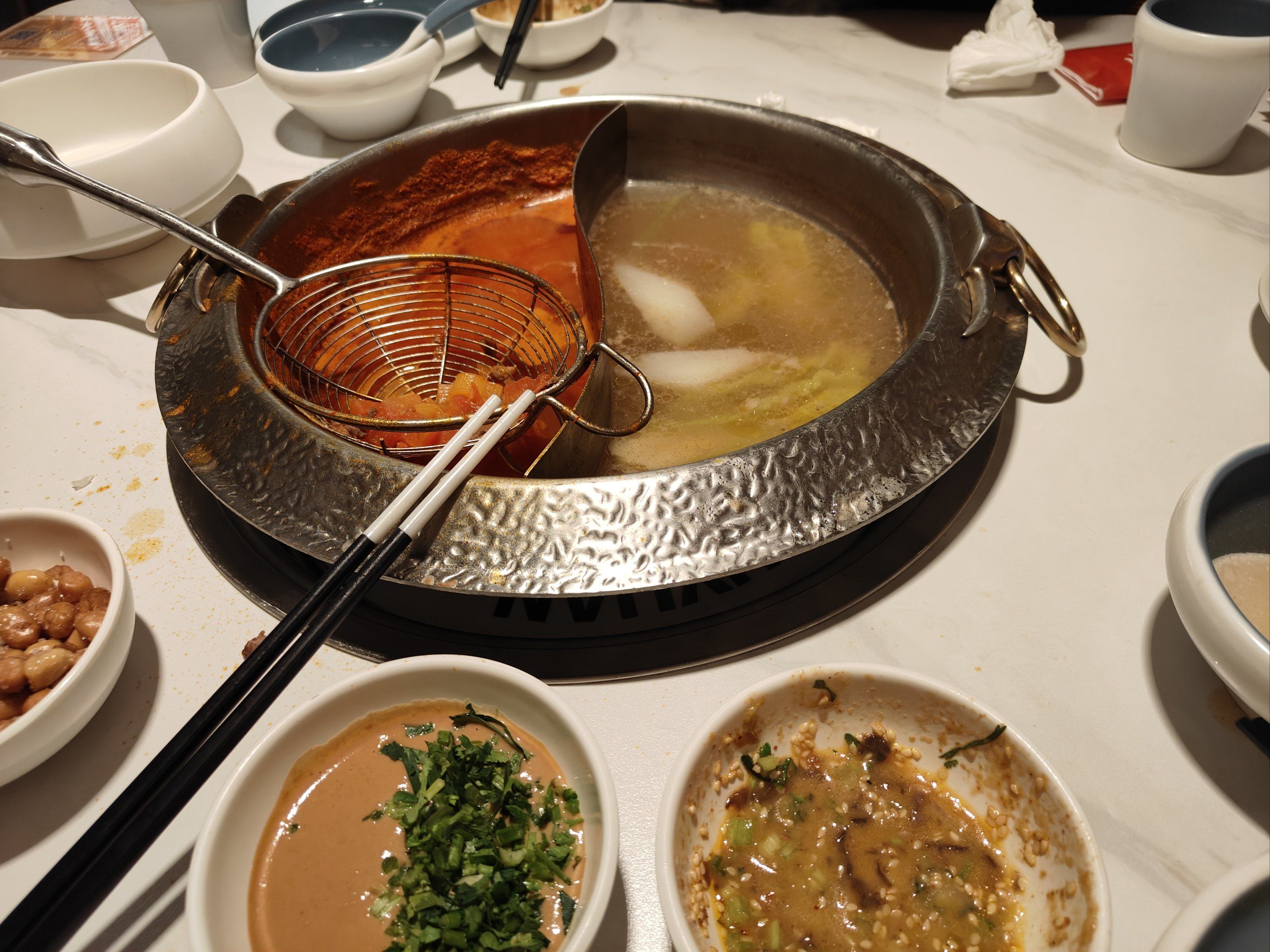 日食记 #左庭右院鲜牛肉火锅 
肉