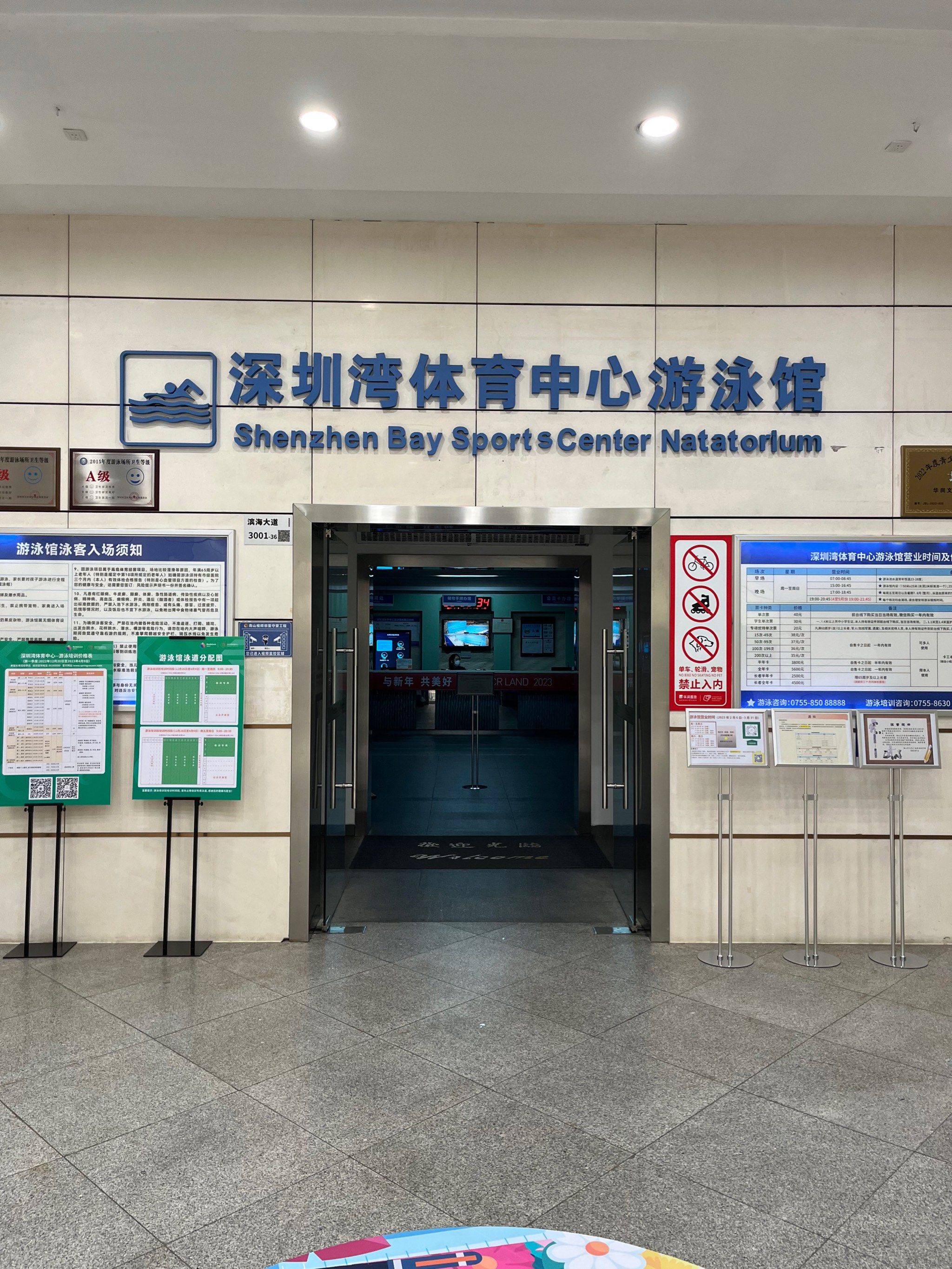 夜"游"春茧73打卡深圳湾体育中心游泳馆