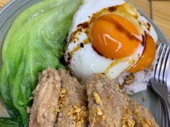 蝦醬炸雞翼飯-金满美食
