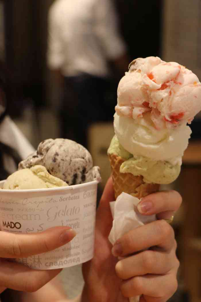 mado-"传说中要用刀叉来吃的土耳其冰淇淋~ ."-大众点评移动版