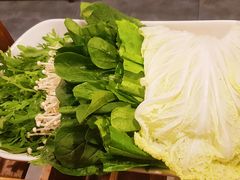 绿色时蔬大拼-京门老爆三·铜锅涮肉 爆肚(望京店)