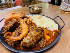 必点炸鸡翅配年糕-HOTISLAND海鸡岛·韩国料理(江南西店)