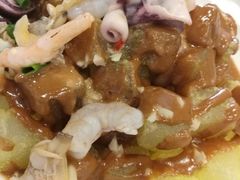 三鲜煎焖子-渔娘渔家丹东海鲜(东直门店)