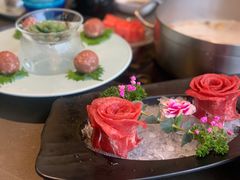 玫瑰雪花牛舌-捞王锅物料理(上海世茂广场店)