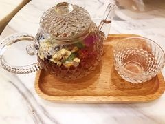 玫瑰花茶-莫奈花园法式蛋糕