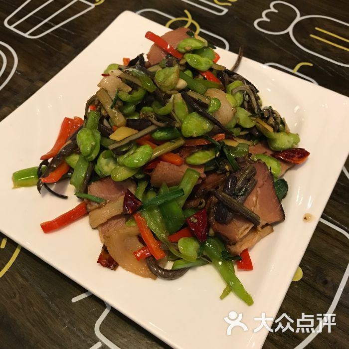 蕨粑炒臘肉