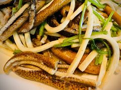 茭白炒现划鳝丝-玫瑰厅上海菜(兴国路店)