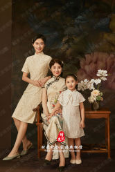 -时光纪亲子全家福照相馆(静安店母女写真父母纪念照)
