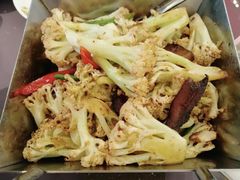 干锅老腊肉花菜-好福记饭店(红梅公园店)
