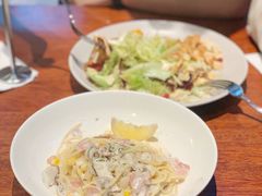 黑松露奶油蘑菇培根意面-麦田工坊(月湖店)