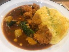 炸鸡块咖喱蛋包饭套餐-池奈·日式咖喱蛋包饭(赛高店)