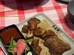 生菜五花肉-在老街·淮安大排档·甜麻干煸龙虾·烧烤(河下古镇店)