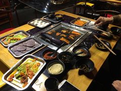 自助取餐区-老号李小肠西昌特色火盆烧烤(江油店)