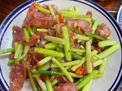 蒜苗炒腊肠-刘师父老汉口江湖菜(蔡锷路店)
